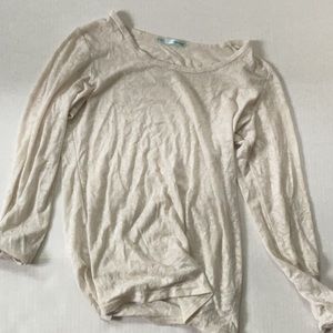 Maurices long sleeve size XL White and Cream